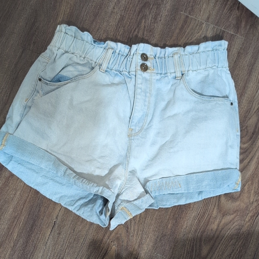 Stylish High Waist Denim Shorts